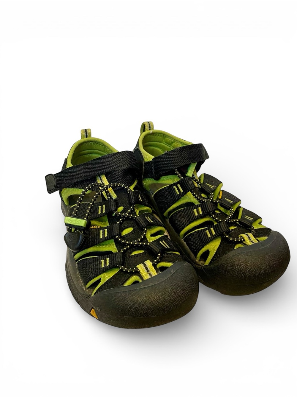 Keen Big Kids Newport H2 Black and Green - size 1